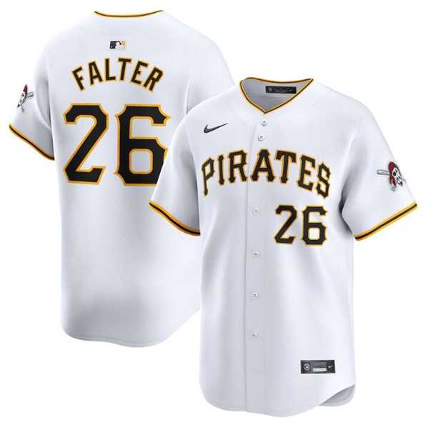 Men's Pittsburgh Pirates #26 Bailey Falter White Home Limited Baseball Stitched Jersey Dzhi,We sell and wholesale Men's Pittsburgh Pirates #26 Bailey Falter White Home Limited Baseball Stitched Jersey Dzhi on line form chian!